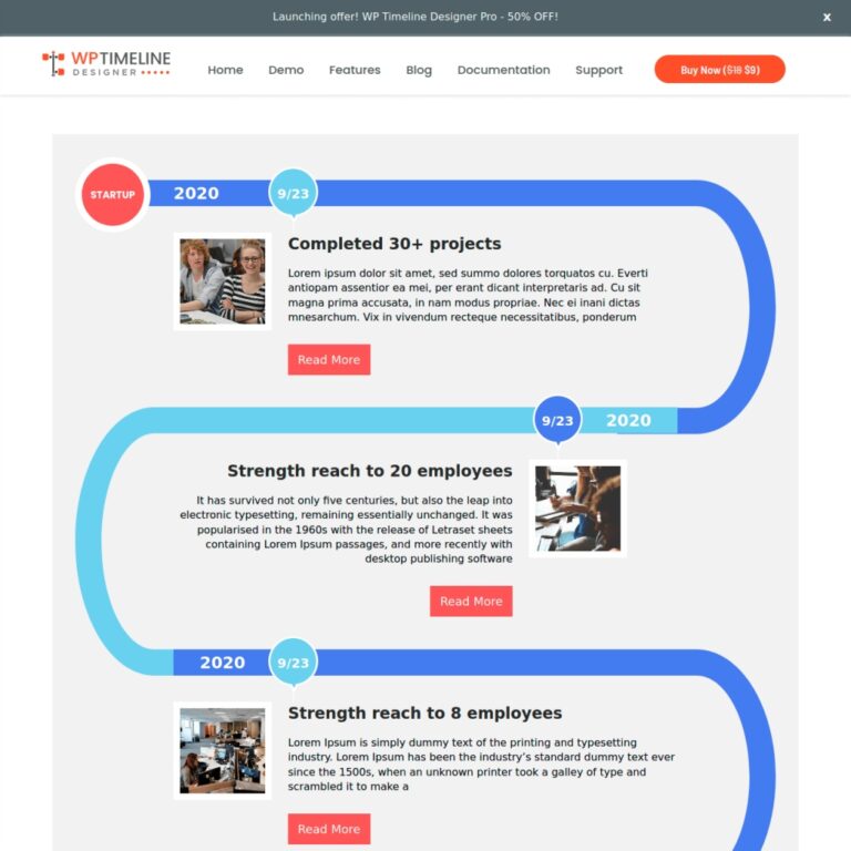 WP Timeline Designer PRO [interaktywne osie czasu]