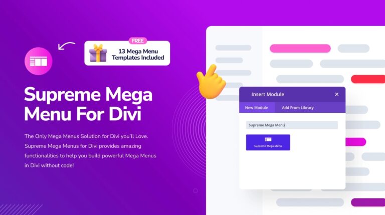 Supreme Mega Menu [piękne responsywne megamenu] + 7999 WTYCZEK WORDPRESS