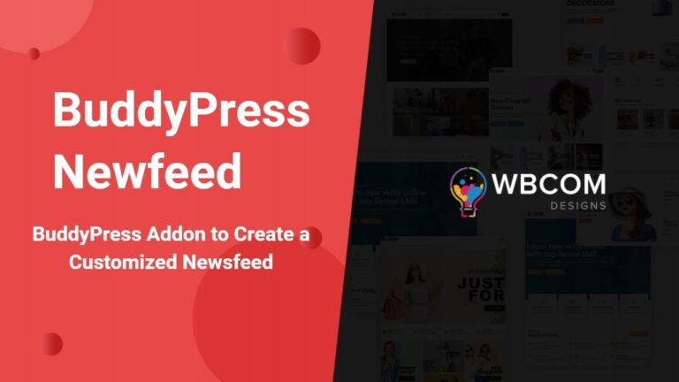 Wbcom Designs BuddyPress Newsfeed [rozszerzenie]