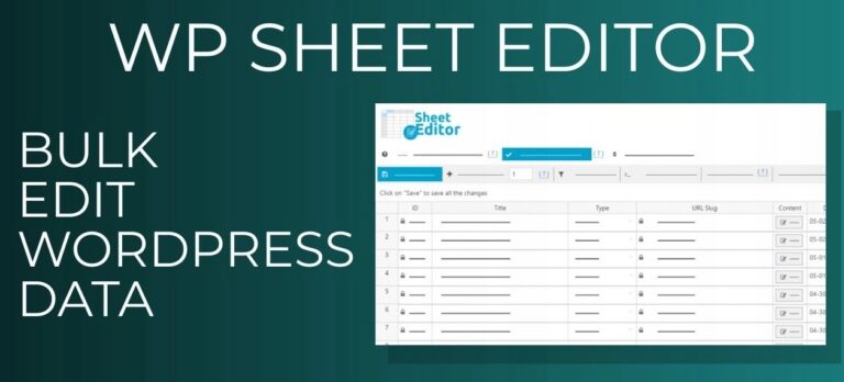 WP Sheet Editor WooCommerce Products [mass edycja]