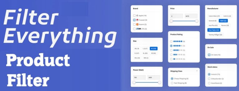 Filter Everything Product | WTYCZKA DLA WORDPRESS | do filtrowania treści