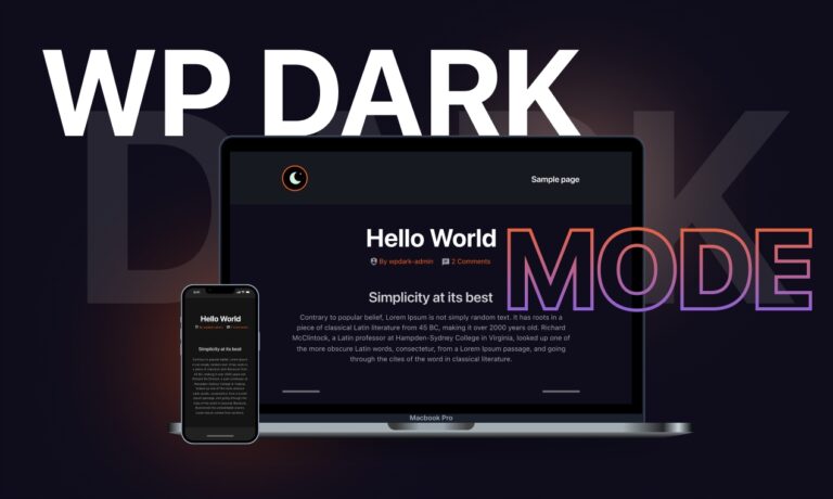 WP Dark Mode [ciemny tryb 1 kliknięciem]