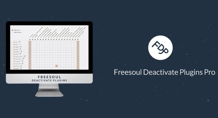 Freesoul Deactivate Plugins PRO [pełna kontrola]