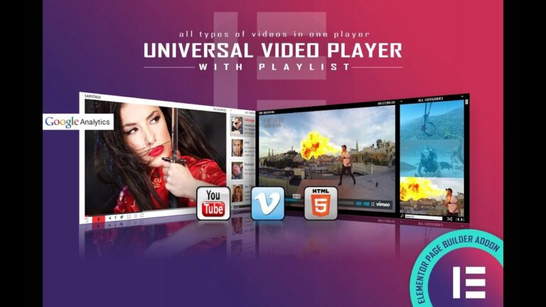 Universal Video Player Addon For Visual Composer