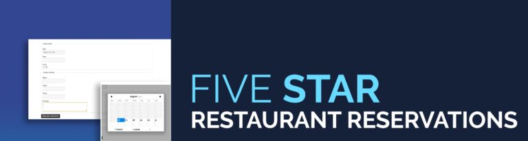 Five Star Restaurant Booking | WTYCZKA WORDPRESS | rezerwacje restauracji