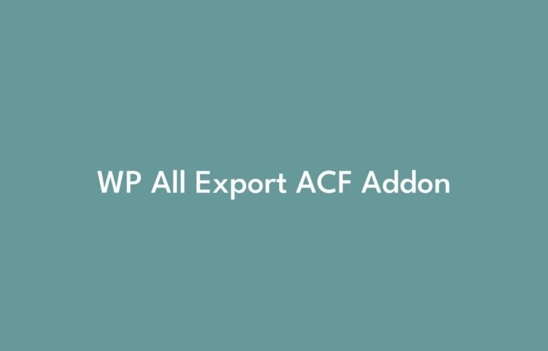 WP All Export ACF Export Addon Pro [eksport danych]+ 7999 WTYCZEK WORDPRESS