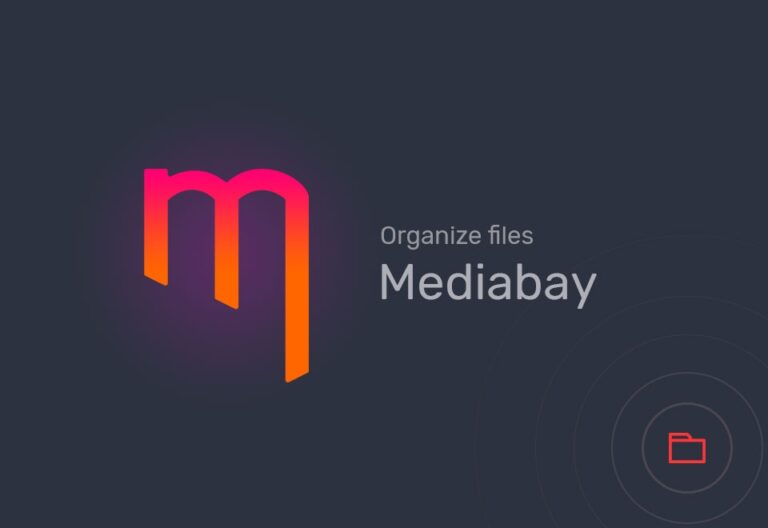 Mediabay [panel z folderami w bibliotece mediów]