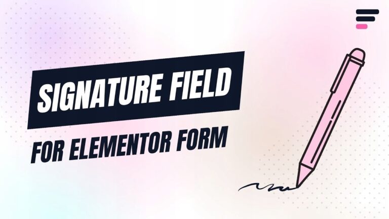 Signature Field for Elementor [cyfrowe podpisy]