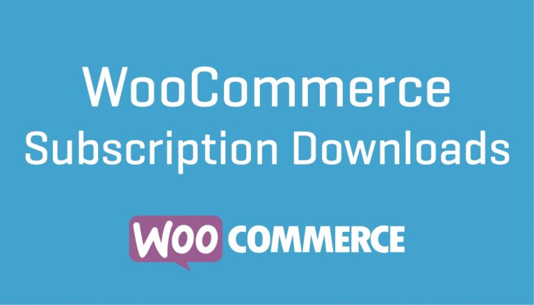 WooCommerce Subscription Downloads [zarządzanie]
