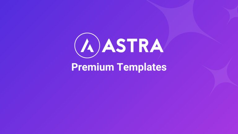 Szablony startowe Astra Premium [ponad 300]