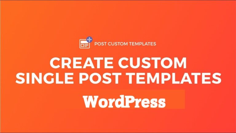 Post Custom Templates [własne szablony wpisów]