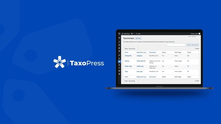 TaxoPress Pro [taksonomie, kategorie, tagi] + 7999 WTYCZEK WORDPRESS