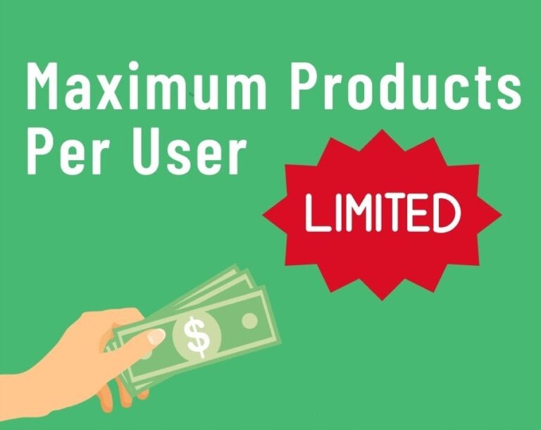 Maximum Products per User for WooCommerce PRO