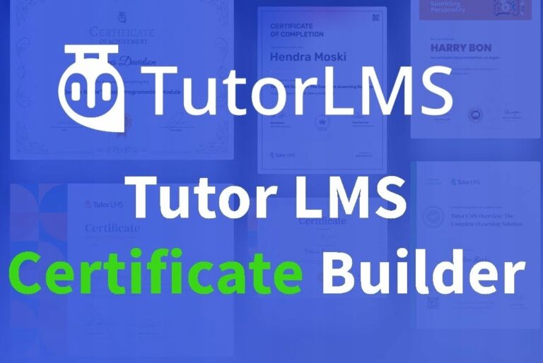 Tutor LMS Certificate Builder [certyfikaty PRO]
